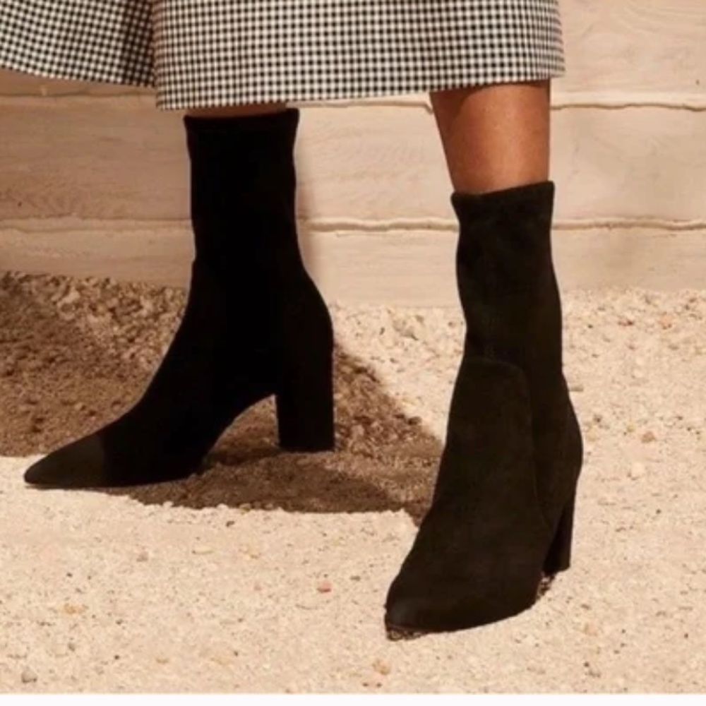 STUART WEITZMAN Landry 75 ankle boot in black - Picture 2 of 11